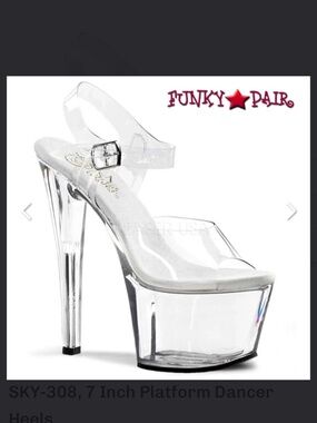 Pleaser size 7 SKY-308, 7 Inch Platform Dancer Heels